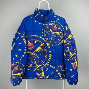 Supreme Watches Reversible Puffy Jacket Blue